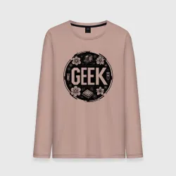 Мужской лонгслив хлопок Geek в цветах