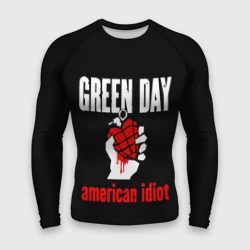 Мужской рашгард 3D Green Day, American idiot