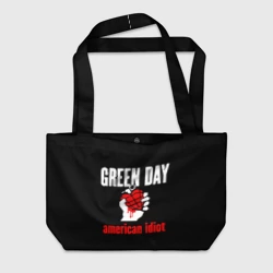 Пляжная сумка 3D Green Day, American idiot