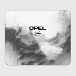Прямоугольный коврик для мышки Opel на сером абстрактном фоне