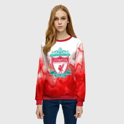 Женский свитшот 3D Фк Ливерпуль 2025 - фото 2