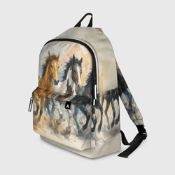 Рюкзак 3D Кони бегут