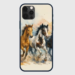 Чехол для iPhone 12 Pro Кони бегут
