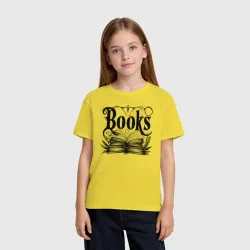 Детская футболка хлопок Открытая книга с надписью - фото 2