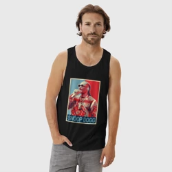 Мужская майка хлопок Snoop Dogg rapper - фото 2