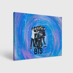 Холст прямоугольный BTS все вместе