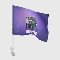 Флаг для автомобиля BTS весь состав