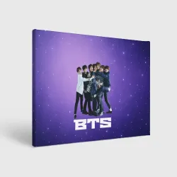 Холст прямоугольный BTS весь состав
