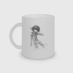 Кружка матовая стеклянная Данганронпа V3 - Кокичи Ома