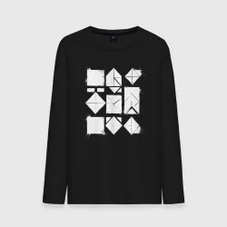 Мужской лонгслив хлопок Пэчворк элементы