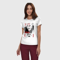 Женская пижама с белой футболкой хлопок Токийские мстители Дракен и Такимичи - фото 2