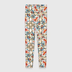 Леггинсы 3D Орнамент с лошадью - символом Нового 2026 года