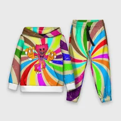 Детский костюм с толстовкой 3D Кисси Мисси  Poppy Playtime