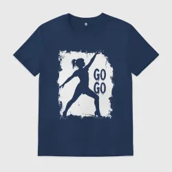 Мужская футболка хлопок Танцующая девушка Go Go