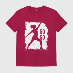 Мужская футболка хлопок Танцующая девушка Go Go