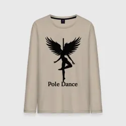 Мужской лонгслив хлопок Pole dance с крыльями