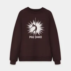 Мужской свитшот oversize без начеса хлопок Граффити танец на пилоне
