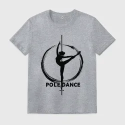 Мужская футболка хлопок Pole Dance в круге