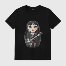 Мужская футболка хлопок Матрешка Gothic