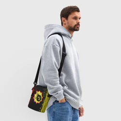 Сумка через плечо 3D Emblem Serious Sam on an abstract background - фото 2