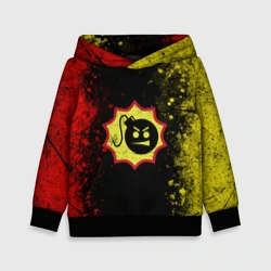 Детская толстовка 3D Emblem Serious Sam on an abstract background