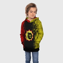 Детская толстовка 3D Emblem Serious Sam on an abstract background - фото 2