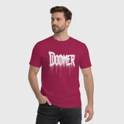 Мужская футболка хлопок Doomer в потеках - фото 2