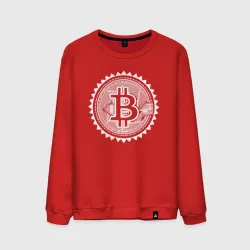 Мужской свитшот хлопок Биткоин цифровой