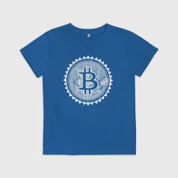 Детская футболка хлопок Биткоин цифровой