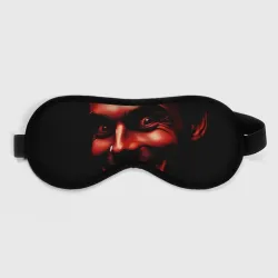 Маска для сна 3D Злой маньяк с красной кожей и безумным взглядом