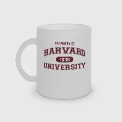 Кружка матовая стеклянная Университет Harvard