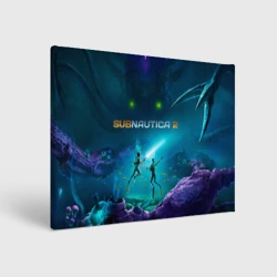 Холст прямоугольный Герои из Subnautica 2 