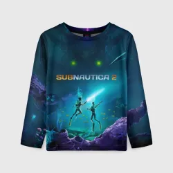 Детский лонгслив 3D Герои из Subnautica 2 