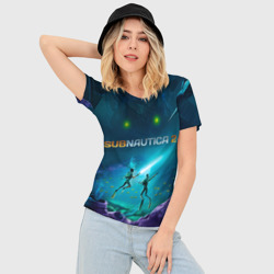 Женская футболка 3D Slim Герои из Subnautica 2  - фото 2