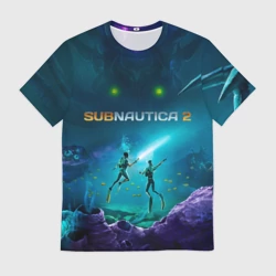 Мужская футболка 3D Герои из Subnautica 2 