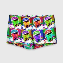 Детские купальные плавки 3D Donald Trump - pop art poster
