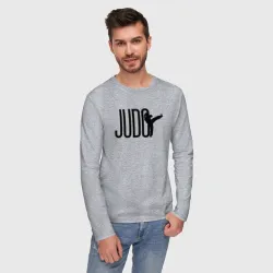Мужской лонгслив хлопок Sport judo - фото 2