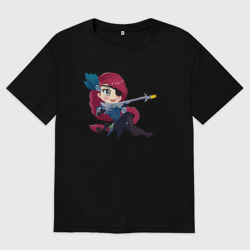 Женская футболка хлопок Oversize Лесли