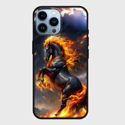 Чехол для iPhone 14 Pro Max Огнегривый скакун