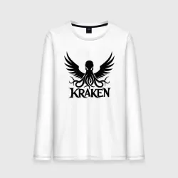 Мужской лонгслив хлопок Крылатый кракен