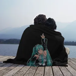 Плед 3D Хацуне Мику из 80х - фото 2