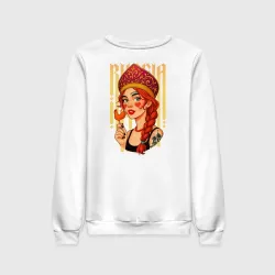Женский свитшот хлопок Русская девушка