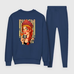 Женский костюм хлопок Русская девушка