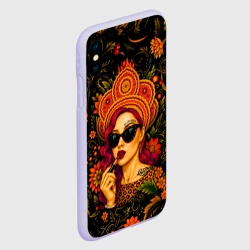 Чехол для iPhone XS Max матовый Славянская девушка - фото 2