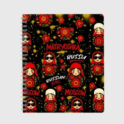 Тетрадь Матрешки - паттерн