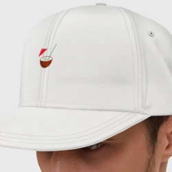 Кепка снепбек с прямым козырьком Кокосовый коктейль