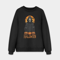 Мужской свитшот oversize без начеса хлопок Halloween death
