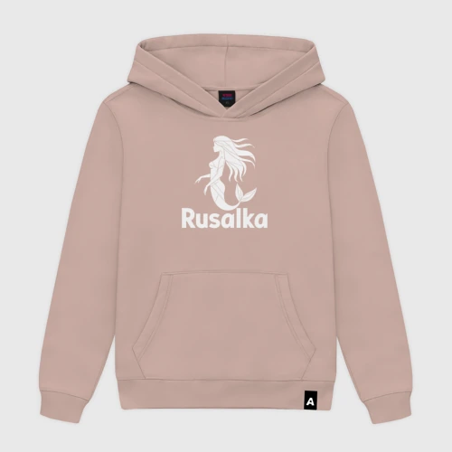 Мужская толстовка хлопок Русалка в стиле мозайка
