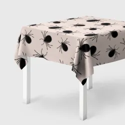 Скатерть 3D Паттерн с черными жуками
