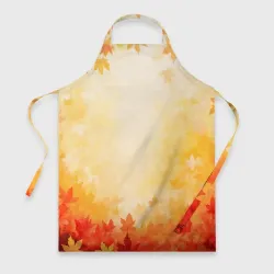 Фартук 3D Жёлто-красный осенний